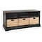 Safavieh Bud 3 Drawer Storage Unit - Distressed Black AMH5701B - alternate 3